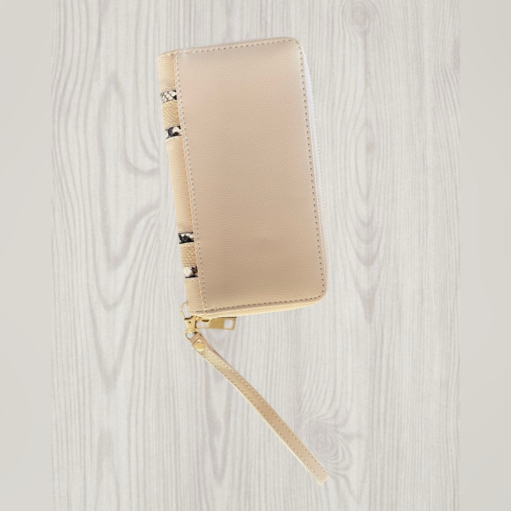 Tan with Pattern Wallet - Picture 2 of 3